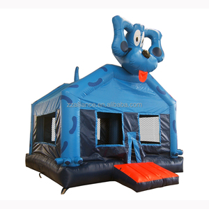 Château plein d'entrain gonflable de chien d'approvisionnement d'usine sautant la fête d'<span class=keywords><strong>anniversaire</strong></span> louant le jeu de videur - Product Image 2
