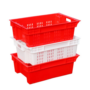 Bacs de rangement en plastique rectangulaires blancs, rouges, bleus, verts, écologiques, pour aliments, type boîte de manutention, modèle BYSE004 - Product Image 4