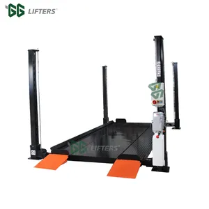 Hydraulic 4-Post Vehicle Car Elevators For Parking System Premium Parking Equipment