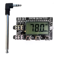 Papan Modul Kit Pemancar Stereo FM Digital LCD 2 Saluran Transmisi Audio Nirkabel DC 3.6V-15V -5C-50C 78MHz 108MHz