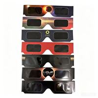 Lunettes d'éclipse solaire en gros, protection UV400, certifiées ISO 12312-2, en carton, certifiées CE ISO
