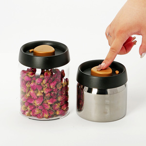 Accessori per la cucina contenitore <span class=keywords><strong>di</strong></span> <span class=keywords><strong>vetro</strong></span> ermetico <span class=keywords><strong>sottovuoto</strong></span> brocca per chicchi <span class=keywords><strong>di</strong></span> caffè chicchi <span class=keywords><strong>di</strong></span> cibo caramelle barattolo <span class=keywords><strong>di</strong></span> conservazione fresco - Product Image 5