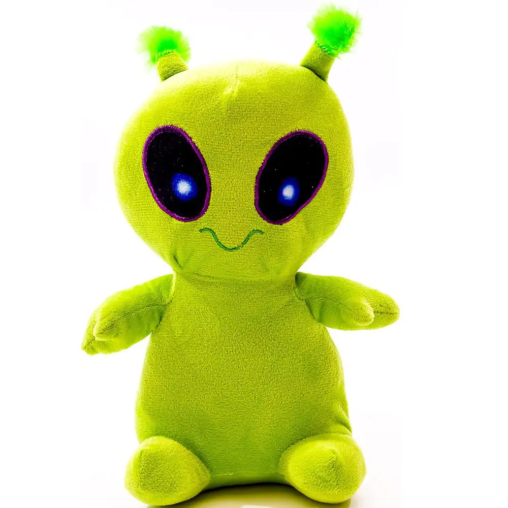 2326 10 Inches Jumbo Green Alien Toy Plush Doll Pillow Stuffed Animal Toys Halloween for Kids Plush Alien Toy