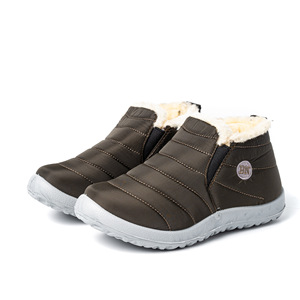Impermeabile antiscivolo suola morbida calda foderata in <span class=keywords><strong>pelliccia</strong></span> donna stivaletti invernali alla caviglia unisex <span class=keywords><strong>stivali</strong></span> da neve invernali caldi da donna da <span class=keywords><strong>uomo</strong></span> - Product Image 4