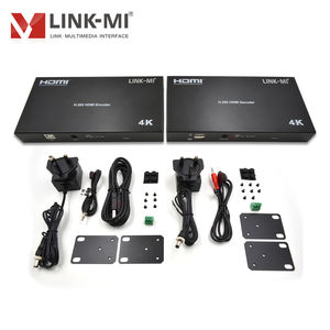 Extenseur <span class=keywords><strong>AV</strong></span> sur IP LINK-MI 4K60Hz 120M avec KVM IR RS232 Sortie en boucle POE Métal Mode un à un/plusieurs - Product Image 5