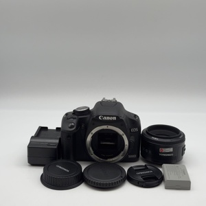 กล้อง <span class=keywords><strong>Canon</strong></span> <span class=keywords><strong>EOS</strong></span> <span class=keywords><strong>500D</strong></span> Rebel T1i พร้อมเลนส์ 18-55 มม. - ปรับสภาพเหมือนใหม่ - ความละเอียด 15.1MP ถ่ายวิดีโอ 1080P กล้อง DSLR สำหรับมือใหม่ ชุดกล้องสำหรับ Vlogging - Product Image 6