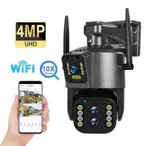 YUNDOO 4k 10x Zoom sıcak kek gibi satıyor WiFi desteği 128 hafıza kartı CCTV güvenlik IP kamera açık çift Lens ağ kamerası