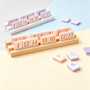 Set di Tessere per <span class=keywords><strong>Okey</strong></span> Turco Personalizzato a Tema Caffè, 2 Strati in Acrilico, Regalo per Giocatori di Giochi da Tavolo - Product Image 6
