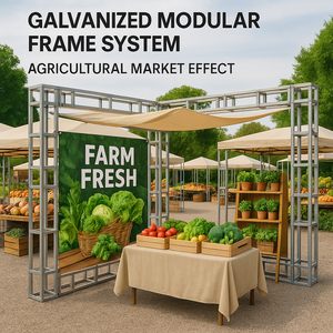 Sistema de Estructura Modular Galvanizada de Alta Resistencia, Stand de Exhibición Agrícola, Estructura Temporal para Exteriores, Equipo de Soporte para Tuberías - Product Image 4