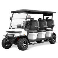 Voiturette de golf électrique Denago 2025, nouvelle conception chinoise, 5 kW, 6 places, batterie au lithium 48 V, utilitaire, haute qualité