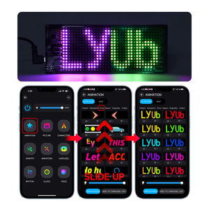 LyUb LED <span class=keywords><strong>voiture</strong></span> pare-brise signe USB-alimenté bricolage APP contrôle défilement texte Animation pour Taxi <span class=keywords><strong>location</strong></span> - Product Image 2