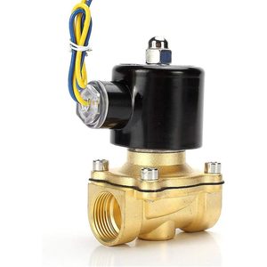 Vanne solénoïde électrique en laiton 1/2 pouce 24V normalement fermée pour eau, air, gaz, carburant, huile - Product Image 1