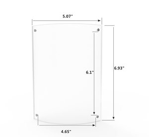 Tùy chỉnh <span class=keywords><strong>Acrylic</strong></span> cong khung hình biểu tượng tùy chỉnh kích thước tùy chỉnh độ dày cao minh bạch cho hiển thị ảnh Áp phích - Product Image 5