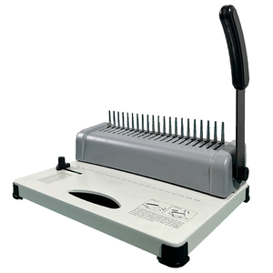 CB12 di alta qualità pettine manuale raccoglitore 21 fori di carta regolabile rilegatrice con anello di gomma nuovo tipo di energia elettrica a buon mercato - Product Image 1