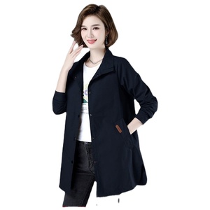 Veste <span class=keywords><strong>coupe</strong></span>-vent fine grande taille pour femme, automne-hiver, pour femmes d'âge moyen - Product Image 2
