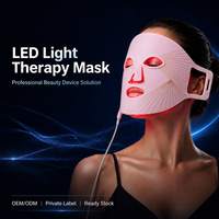 Masque facial LED multicolore 100 pièces, 7 modes d'éclairage, masque de beauté en silicone flexible, fabricant OEM ODM