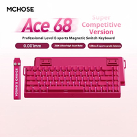 MCHOSE Ace 68 Mechanical Gaming Keyboard-68-Key Wired RGB Backlit Anti-Ghosting Colorful Contour Line Keycaps