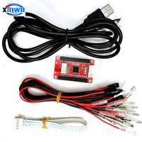 Sıfır gecikme USB denetleyicisi klon Arcade oyun kiti için Sanwa Joystick Push Button ahududu Pi PC PS3 komutu sikke itici makine