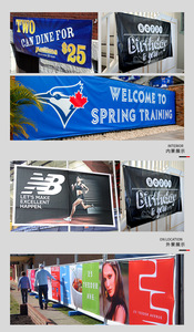 Custom Colorful PVC Banner Breathable Mesh Cloth <b>Outdoor</b> <b>Light</b>-Transmitting Advertising Vinyl Flags - Product Image 6