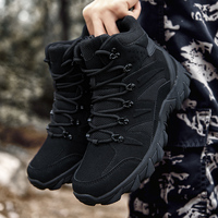 Bottes et Chaussures de Randonnée, de Moto, d'Entraînement pour Hommes, en Cuir Respirant et Confortable, avec Fermeture Éclair, pour le Trail, en Gros
