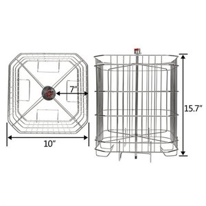 Nuevo Extractor Manual de 4 Marcos con Barril de Acero Inoxidable 201SS + Cesta Interior de Acero Inoxidable 304SS - Product Image 2