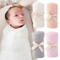 Couverture pour bébé en coton de bambou (70% bambou + 30% coton), douce et élastique, pour enfants, sac de photographie pour nouveau-né, accessoire photo