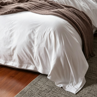 Parure de lit 4 pièces en coton doux, housse de couette et drap-housse, tailles Queen et King – Offre Spéciale