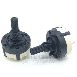 Commutateur rotatif 1 pôle 12 positions 20 axes résistant aux hautes températures pour appareils électroniques - Product Image 2
