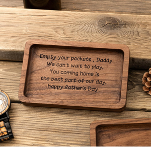 <span class=keywords><strong>Bandeja</strong></span> de Almacenamiento de Madera para Vaciar tus Bolsillos, Estilo Americano, Diseño Desmontable, Color y Logotipo Personalizables - Product Image 6