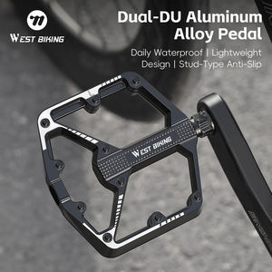 पश्चिम बाइकिंग साइकिल पेडल एल्यूमीनियम मिश्र धातु हल्के सड़क बाइक एमटीबी भागों असर तय गियर सवारी पेडल सायक्लिंग गैर पर्ची पैडल - Product Image 1