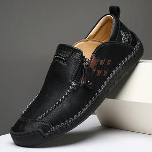 Zapatos Casuales de Moda Estilo Coreano para Hombre, Mocasines de Cuero de Talla Grande, Mocasines Modernos de Primavera - Product Image 2