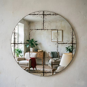Miroir mural rond, décoration polyvalente pour la maison, pour chambres à coucher, salons, salles à manger, halls d'entrée et plus encore - Product Image 1
