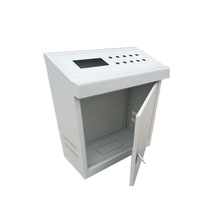 Table de commande inclinée pour armoire de contrôle industrielle, style PLC, avec écran tactile et fonction de distribution