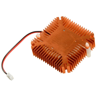 55mm 2 broches aluminium Snowhite ventilateur de refroidissement dissipateur thermique refroidisseur adapté pour PC ordinateur CPU VGA carte vidéo VC899 P18 0.25