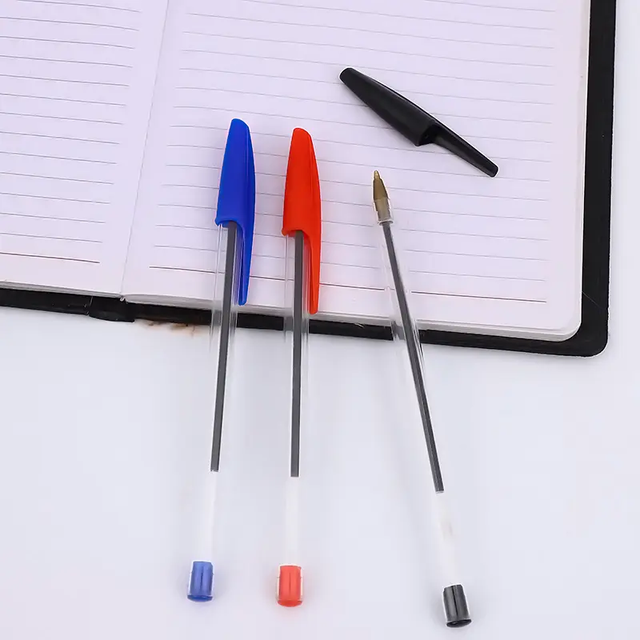 Chinese Pen Manufacturer Wholesale Simple Cheap Plastic Ballpoint Pen Promotional Stick Ballpen Back to School Pen