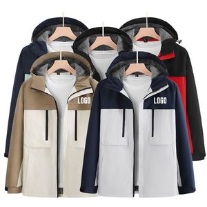 High Quality Winter Lining 3 in 1 Jacket <b>Warm</b> Hiking Camping Windproof <b>Waterproof</b> Windbreaker Custom Logo Outdoor Coat - Product Image 2