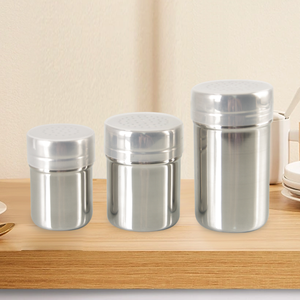 Commercio all'ingrosso strumento da cucina stoviglie multifunzione bottiglia di condimento in acciaio inox 304 barattolo di <span class=keywords><strong>spezie</strong></span> con coperchio e maniglia del bordo arrotolato - Product Image 6