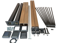 Balustres en aluminium Broches WPC Balustrade Outdoor Garden WPC Handrail Co-extrusion Composite Railing