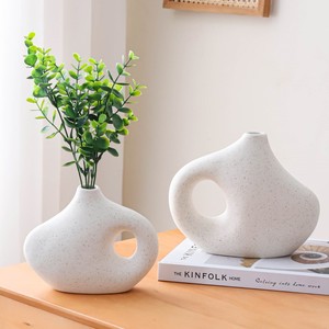 مزهرية خزفية صينية يدوية الصنع مزهرية طاولة عتيقة للزهور - Product Image 6