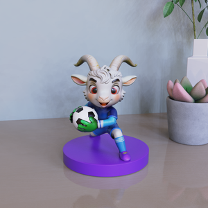 تمثال حارس مرمى مصنوع يدويًا من الراتنج على شكل ماعز، قابل للتخصيص بالجملة، تحفة فنية راقية للسوق الأوروبية - Product Image 4