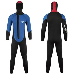 DIVESTAR Traje de buceo özel neopren Wetsuit erkekler 7mm kapşonlu tüplü dalgıç kıyafeti