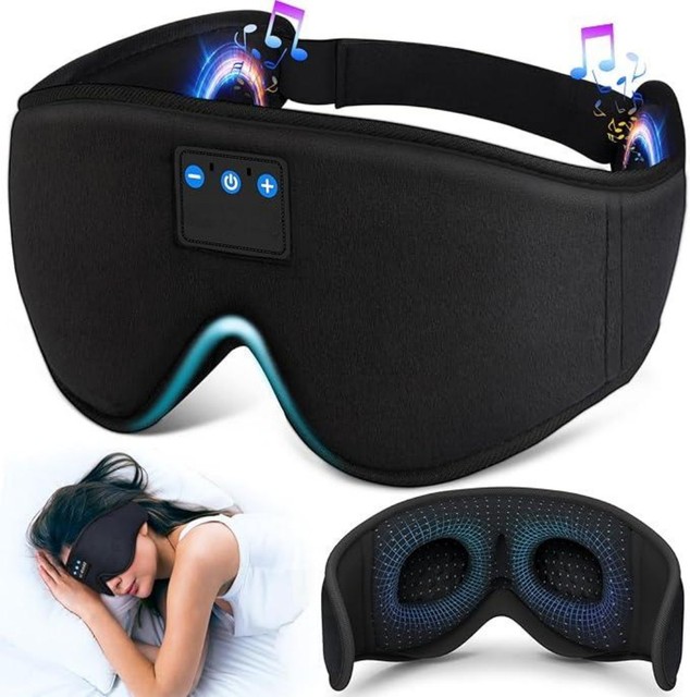 Bluetooth 5.2 Sleep Headphones Eye Mask 13H Playtime Stable Sound Fast Sampling 5 Days OEM/ODM