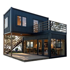 Maisons conteneurs pliables de luxe modernes personnalisables 20/40 pieds, villas, mini-maisons, supermarchés, salles de bain, garages en acier - Product Image 4