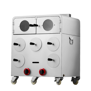 工厂制造木火加热烤架红薯玉米烘烤甘蔗烤梨5孔加热机 - Product Image 1