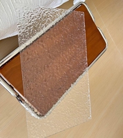 Panneau brut PMMA à motif ondulé brillant, vente en gros usine, panneau acrylique ondulé vibrant pour écrans décoratifs haut de gamme et abat-jour