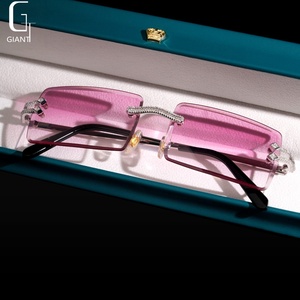 <span class=keywords><strong>Gafas</strong></span> <span class=keywords><strong>de</strong></span> <span class=keywords><strong>Sol</strong></span> <span class=keywords><strong>de</strong></span> Moda con Moissanita VVS1, Estilo HipHop, con Incrustaciones <span class=keywords><strong>de</strong></span> Moissanita, Plata <span class=keywords><strong>de</strong></span> Ley 925, Pasan la Prueba del Diamante - Product Image 4