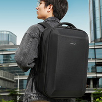 Sac à dos pour ordinateur portable multifonctionnel à coque rigide, avec protection dorsale, en nylon, antivol, étanche, pour voyage