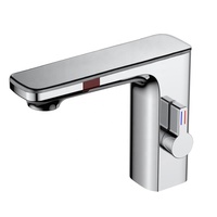 Robinet économiseur d'eau automatique Robinet à capteur intelligent Robinet automatique à affichage numérique LED Robinet numérique pour salle de bain