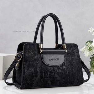 Trendy Single <b>Strap</b> Crossbody <b>Shoulder</b> Handbag for Middle-Aged Mother's Use PU Material Zipper Closure - Product Image 1