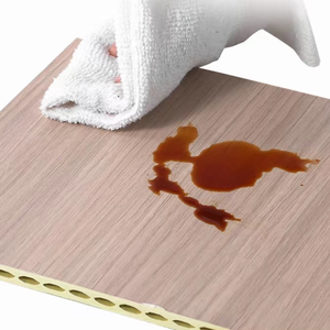 Produit écologique, panneau mural intégré en bois de bambou WPC, imperméable, facile à nettoyer, décoration en bois pour salle de bain et salon - Product Image 3